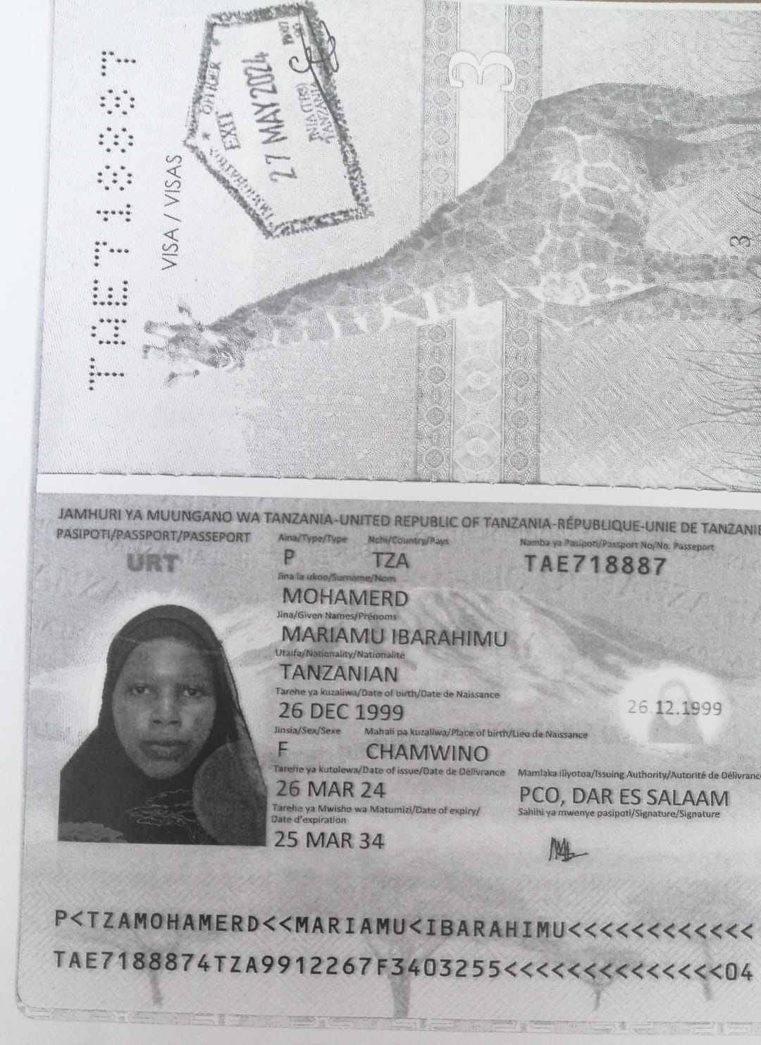 MARIAMU IBARAHIMU MOHAMERD